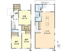 【大阪府/高槻市日吉台六番町】高槻市日吉台六番町　新築戸建2号地 間取り図