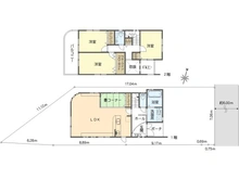 【兵庫県/宝塚市山本野里】宝塚市山本野里一丁目　戸建 間取り図