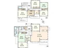 【兵庫県/西宮市鷲林寺南町】西宮市鷲林寺南町　中古戸建 間取り図