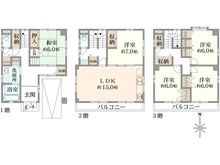 【兵庫県/西宮市小松東町】西宮市小松東町二丁目　中古戸建 間取り図