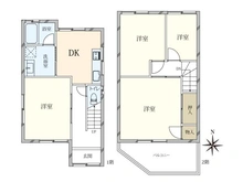【兵庫県/西宮市中島町】西宮市中島町　戸建 間取り図