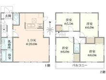 【神奈川県/横浜市青葉区松風台】青葉区松風台　中古戸建 間取り図