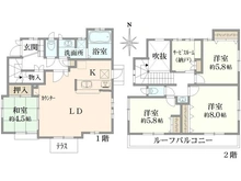 【神奈川県/横浜市緑区三保町】緑区三保町　中古戸建 間取り図