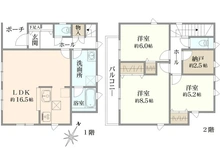 【神奈川県/横浜市緑区三保町】横浜市緑区三保町第20　新築戸建て　1号棟 間取り図