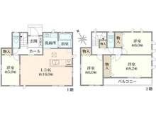 【東京都/町田市原町田】町田市原町田2丁目　新築戸建て　A号棟 間取り図