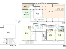 【神奈川県/川崎市麻生区上麻生】麻生区上麻生二丁目　中古戸建 間取り図