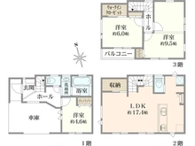 【神奈川県/横浜市緑区十日市場町】緑区十日市場町II　新築戸建て　2号棟 間取り図