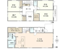 【神奈川県/大和市福田】大和市福田5丁目　新築戸建　5号棟 間取り図