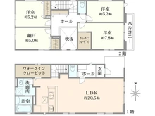 【神奈川県/大和市福田】大和市福田5丁目　新築戸建　6号棟 間取り図