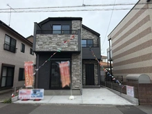 【神奈川県/相模原市南区上鶴間】相模原市南区上鶴間12期　新築戸建て1号棟 外観：全２棟／正面