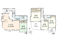 【神奈川県/横浜市緑区三保町】プラウドシーズン横浜中山 間取り図