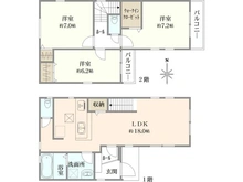 【神奈川県/相模原市南区上鶴間】相模原市南区上鶴間13期　新築戸建て1号棟 間取り図