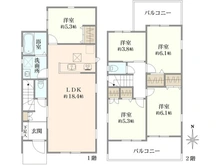 【神奈川県/横浜市緑区三保町】緑区三保町　新築戸建　3号棟 間取り図