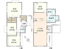 【神奈川県/横浜市青葉区市ケ尾町】青葉区市ケ尾町　新築戸建て　2号棟 間取り図