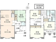 【神奈川県/鎌倉市梶原】鎌倉市梶原2丁目　中古戸建 間取り図