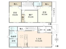 【神奈川県/横浜市港北区下田町】港北区下田町　新築戸建　C号棟 間取り図