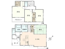 【神奈川県/横浜市青葉区奈良町】青葉区奈良町　中古戸建 間取り図