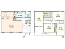 【神奈川県/横浜市緑区北八朔町】緑区北八朔町　新築戸建 間取り図