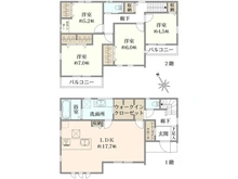 【神奈川県/横浜市青葉区榎が丘】青葉区榎が丘　新築戸建て 間取り図