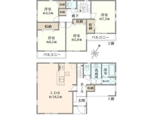 【神奈川県/横浜市金沢区長浜】金沢区長浜2丁目　新築戸建　2号棟 間取り図