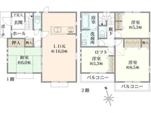 【神奈川県/横浜市青葉区美しが丘西】青葉区美しが丘西2丁目　中古戸建 間取り図