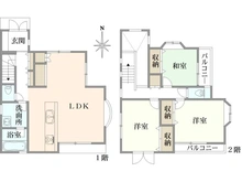 【神奈川県/横浜市青葉区梅が丘】青葉区梅が丘　中古戸建 間取り図