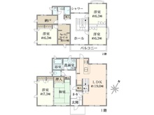 【神奈川県/横浜市青葉区あかね台】青葉区あかね台2丁目　中古戸建 間取り図