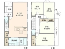 【神奈川県/綾瀬市吉岡東】綾瀬市吉岡東5丁目　新築戸建 間取り図