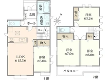 【神奈川県/相模原市南区大野台】南区大野台3丁目　新築戸建 間取り図