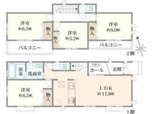 【東京都/町田市南大谷】南大谷1丁目　新築戸建　E号棟 間取り図