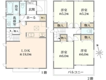 【東京都/町田市南大谷】南大谷1丁目　新築戸建　H号棟 間取り図