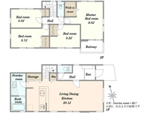 【神奈川県/川崎市麻生区王禅寺東】麻生区王禅寺東6丁目7期　3号棟 間取り図