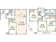 【東京都/調布市調布ケ丘】調布市調布ケ丘四丁目戸建　2号棟 間取り図