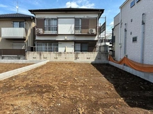 【東京都/調布市調布ケ丘】調布市調布ケ丘四丁目戸建　3号棟 現地（建築前）：全3区画・写真中央