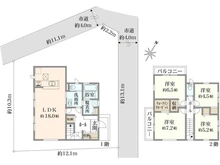 【千葉県/松戸市大谷口】松戸市大谷口　新築戸建て 間取り図