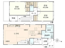 【千葉県/柏市若柴】柏市若柴　中古戸建 間取り図
