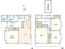 【千葉県/市川市国分】市川市国分五丁目　中古戸建 間取り図