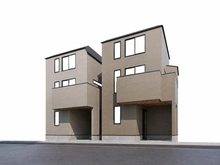 【千葉県/市川市平田】市川市平田4丁目　新築戸建て　2号棟 完成予想図：全2棟・左側