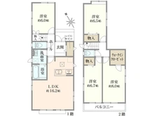 【千葉県/市川市宮久保】市川市宮久保4丁目　中古戸建 間取り図