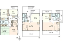 【千葉県/市川市北国分】市川市北国分2丁目　中古戸建 間取り図