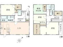 【千葉県/八千代市大和田新田】八千代市大和田新田　中古戸建 間取り図