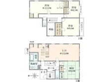 【東京都/中野区上鷺宮】中野区上鷺宮2丁目　中古戸建 間取り図