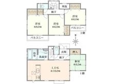 【千葉県/市川市北国分】市川市北国分2丁目　中古戸建 間取り図