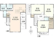 【千葉県/市川市高谷】市川市高谷1丁目　中古戸建 間取り図