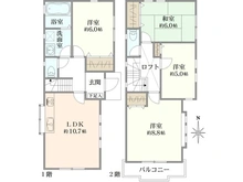 【神奈川県/横浜市鶴見区潮田町】横浜市鶴見区潮田町2丁目　中古戸建 間取り図