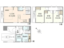 【千葉県/船橋市前原西】船橋市前原西6丁目　中古戸建 間取り図