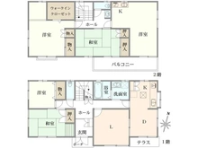 【千葉県/松戸市平賀】松戸市平賀　中古戸建 間取り図