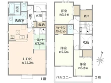 【東京都/東久留米市中央町】東久留米市中央町四丁目　新築戸建て　全4棟　3号棟 間取り図