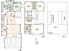 【埼玉県/朝霞市本町】朝霞市本町3丁目　戸建 間取り図