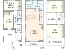 【埼玉県/朝霞市本町】朝霞市本町2丁目 新築戸建 B号棟 間取り図